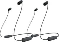 Sony WI-C100 Schwarz Doppelpack
