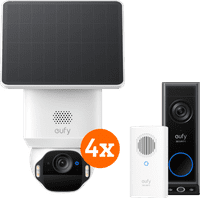 eufy SoloCam E42 4er-Pack + Video Doorbell E340 + Chime