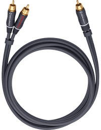 Oehlbach BOOOM! Cinch zu 2x Cinch 2 Meter Anthrazit