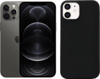 Refurbished iPhone 12 Pro Max 128GB Grafit (neuwertig) + BlueBuilt Backcover