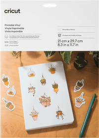 Cricut Printable Vinyl White A4 (12 Sheets)