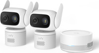 eufy Wired Cam C31 Weiß Doppelpack + HomeBase Mini