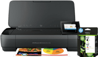 HP OfficeJet 250 Mobile Printer + 1 Satz Reservepatronen