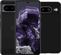 Google Pixel 8 128GB Schwarz 5G + BlueBuilt Backcover Schwarz