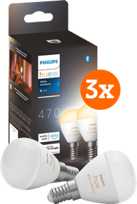 Philips Hue Luster Kugellampe White Ambiance E14 6er-Pack