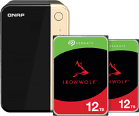 QNAP TS-264-8G + Seagate IronWolf 12TB Duo Pack