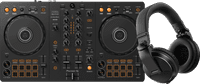 Pioneer DJ DDJ-FLX4 + Pioneer DJ HDJ-X5 Black