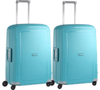Samsonite S'Cure Spinner 69 cm Doppelpack Aqua Blue