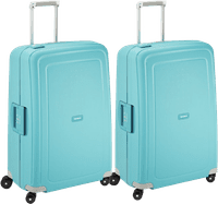 Samsonite S'Cure Spinner 75 cm Doppelpack Aqua Blue