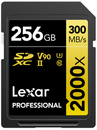 Lexar Professional SDXC 2000x GOLD 256GB 260 MB/s