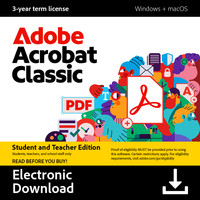 Adobe Acrobat Classic Student/Teacher 3 Years - Digital