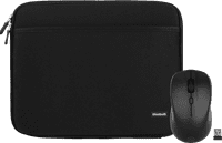 BlueBuilt Laptop Sleeve Width 37cm 15-16-Inch M Black + Nexum Wireless Mouse