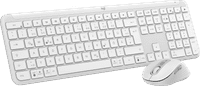 Logitech MK950 Signature Slim Wireless Keyboard and Mouse Combo QWERTZ White