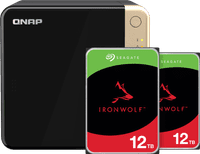 QNAP TS-464-8G + Seagate Ironwolf 12 TB Doppelpack