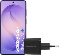 Samsung Galaxy S26 Plus 512GB Dunkelblau 5G + BlueBuilt Ladegerät 45 Watt Schwarz
