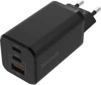 BlueBuilt Power-Delivery- und Quick-Charge-Ladegerät mit 3 USB-Anschlüssen 65 W Schwarz