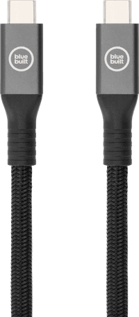 BlueBuilt USB-C-auf-USB-C-Kabel 240W 2 m Nylon Schwarz