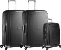 Samsonite S'Cure Spinner 75 + 75 + 55 cm Black