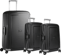 Samsonite S'Cure Spinner 75 + 55 + 55 cm Black Kofferset