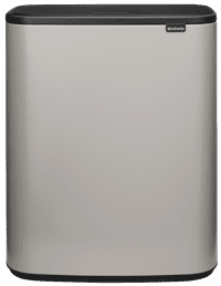 Brabantia Bo Touch Bin Mülleimer 2 x 30 Liter Soft Grey