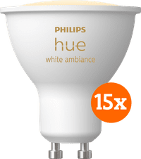 Philips Hue White Ambiance GU10 15er-Pack