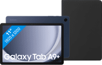 Samsung Galaxy Tab A9 Plus 11 inches 128GB WiFi Blue + BlueBuilt Book Case Black