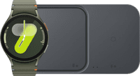 Samsung Galaxy Watch7 Grün 44 mm + Kabelloses Duo-Ladegerät