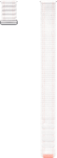 Samsung Nylon Armband 20 mm Weiß S/M