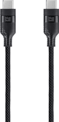 BlueBuilt USB-C-auf-USB-C-Kabel 1,5 m Nylon Magnetisch Schwarz