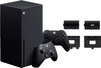 Xbox Series X + Second Controller Black + BlueBuilt Rechargeable Batteries