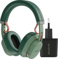 Fairbuds XL Green + BlueBuilt Quick Charge Charger with USB-A
