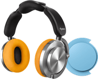 Dyson OnTrac Aluminum with ear cup Blue