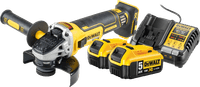 DeWalt DCG405NT-XJ 5,0-Ah-Akku (2x) Starterset