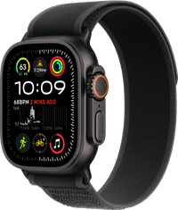 Apple Watch Ultra 2 4G 49 mm Schwarz Trail Armband Schwarz M/L