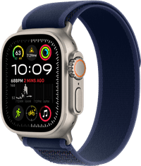 Apple Watch Ultra 2 4G 49 mm Silber Trail Loop Blau S/M