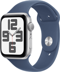 Apple Watch SE 2024 44mm Silver Sport Band S/M