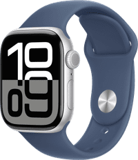 Apple Watch Series 10 42 mm Silber Sportarmband S/M