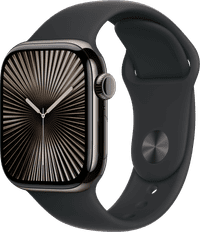 Apple Watch Series 10 4G 42 mm Titan Schwarz Sportarmband S/M