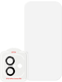 BlueBuilt Apple iPhone 16 Panzerglas + Kameraobjektivschutz