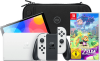 Nintendo Switch OLED Weiß + Zelda: Echoes of Wisdom + BlueBuilt Schutzhülle