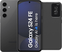 Samsung Galaxy S24 FE 256GB Gray 5G + Clear View Book Case Black