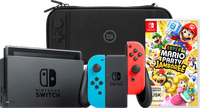 Nintendo Switch Red/Blue + Mario Party Jamboree + BlueBuilt Travel Case