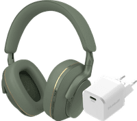 Bowers & Wilkins Px7 S2e Grün + BlueBuilt Power-Delivery-Ladegerät mit USB-C-Port 20 W Weiß