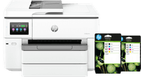 HP OfficeJet Pro 9730 + 2 schwarze Patronen + 2 Farbpatronen