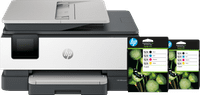 HP OfficeJet Pro 8134e + 2 Black + 2 Color Cartridges