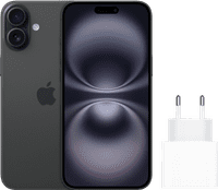 Apple iPhone 16 128GB Schwarz + Apple Schnellladegerät