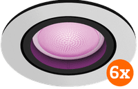 Philips Hue Centura Einbaustrahler White & Color - rund - Aluminium - 6er-Pack