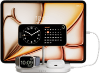 Zens 4-in-1 MagSafe with Qi2 Wireless Charger 15W with Stand, Watch Stand, and iPad Stand