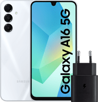 Samsung Galaxy A16 128GB White 5G + Samsung Charger 25W Black
