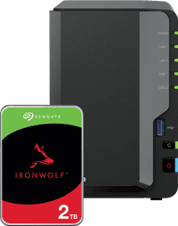 Synology DS225+ + Seagate Ironwolf 2 TB
